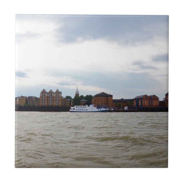 Gravesend i Kent. Kakelplatta (Framsidan)