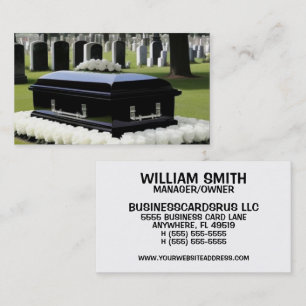 Graveside Service Funeral Home Director Visitkort