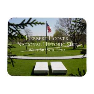 Gravesite, president Herbert och Lou Hoover, Iowa Magnet