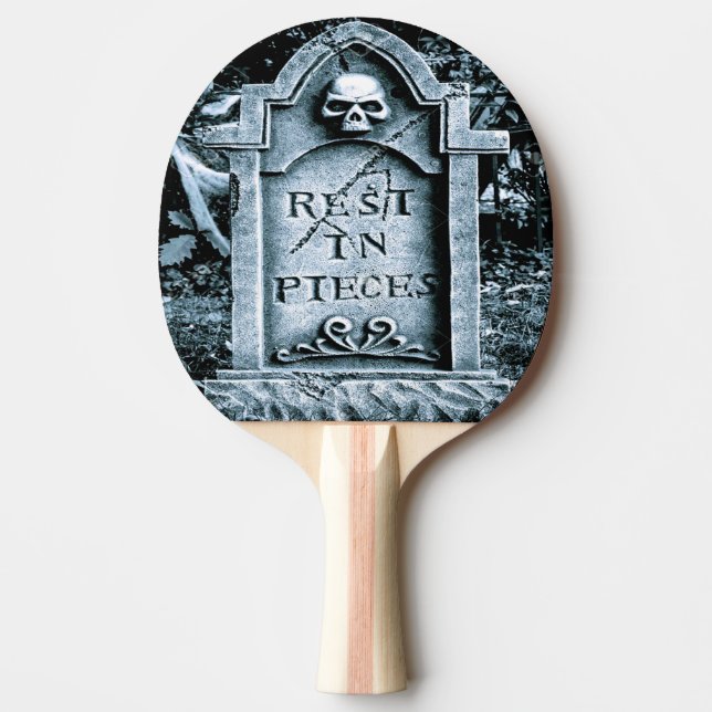Gravestone Grave Halloween Pingisracket (Framsidan)