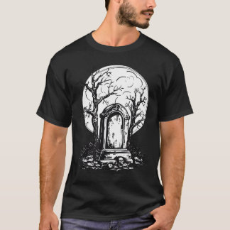 Gravestones Halloween Scary Graveyard Trick eller T Shirt