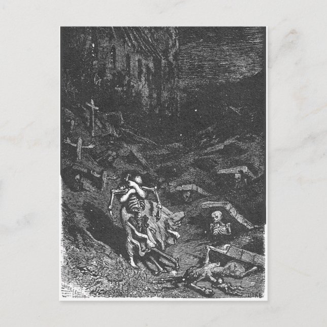 Graveyard Dead-vykort Vykort (Framsida)