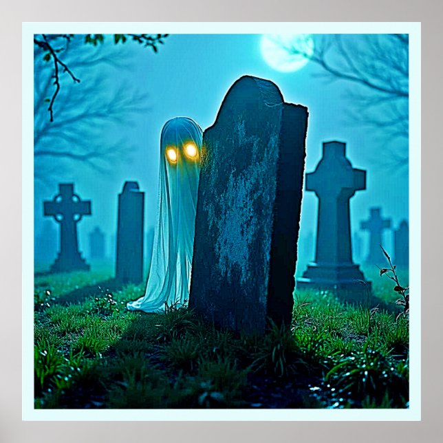 Graveyard Ghost's Eerie Glimpse Poster (Framsidan)