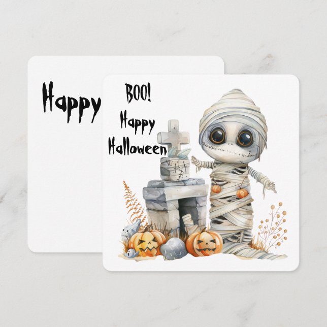 Graveyard Giggles - Mummy in Moonlight (Fram/baksida)