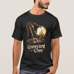 Graveyard Glow - Skelett Halloween T Shirt