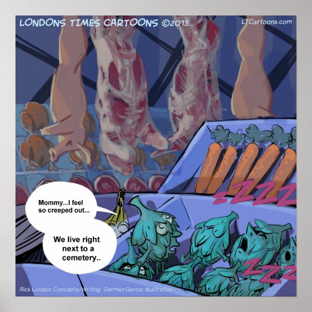 Graveyard Grocery Funny/Sad Poster (Framsidan)