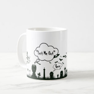 Graveyard Halloween Mugg