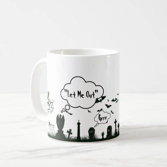 Graveyard Halloween Mugg (Framsida vänster)