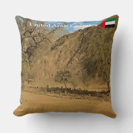 Graveyard i Hajarbergen i Förenade Arabemiraten Kudde