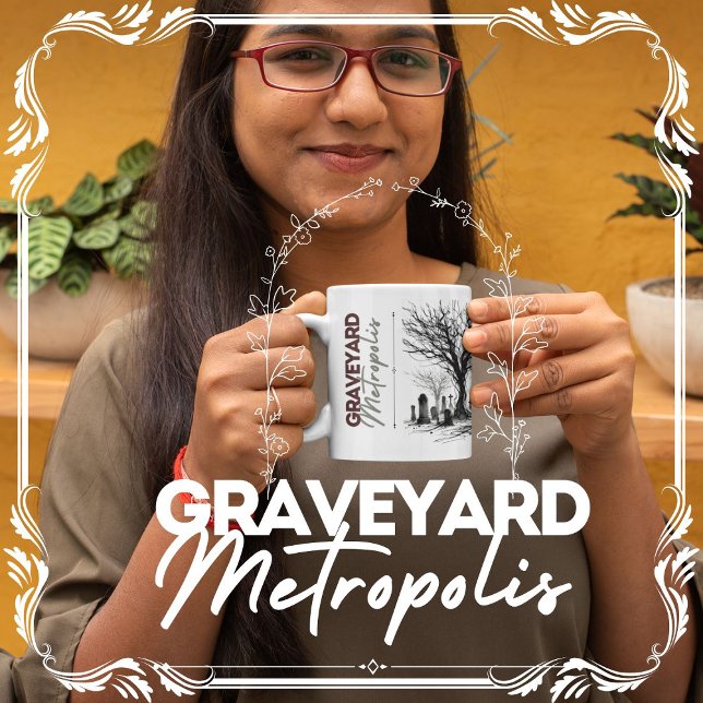 Graveyard Metropolis Kaffemugg (Graveyard Metropolis Cover from The Beekeeper Store)
