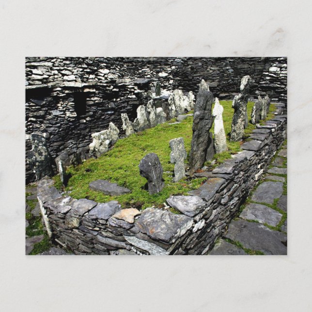 Graveyard Skellig Island Vykort (Framsida)