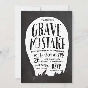 Graveyard Stories Halloween fest Inbjudningar