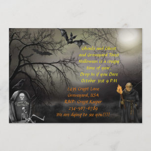 Graveyard Zombie Halloween fest Inbjudan
