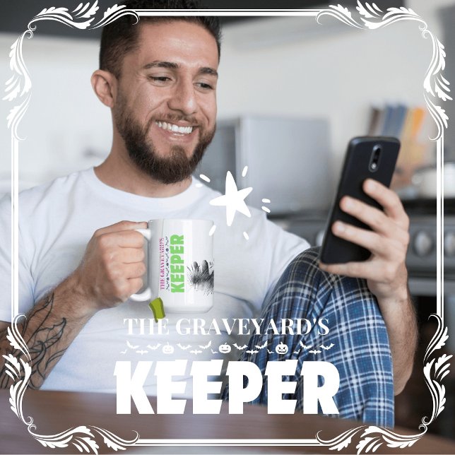 Graveyards innehavare kaffemugg (The Graveyard's Keeper cover from The Beekeeper Store)