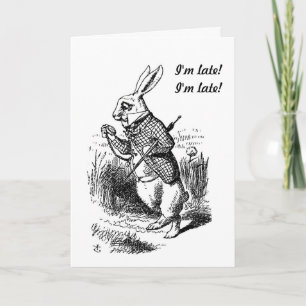 Gravid - Alice i Wonderland White Rabbit Card Kort