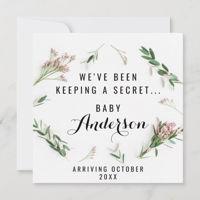 Gravid annons - Greenery Tack Kort (Framsida)