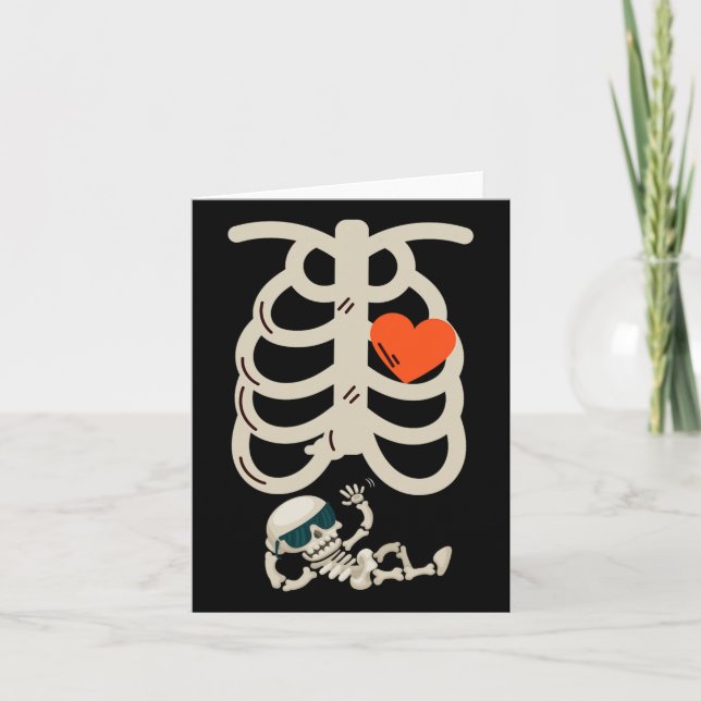 Gravid annons X-ray Halloween Kort (Framsida)