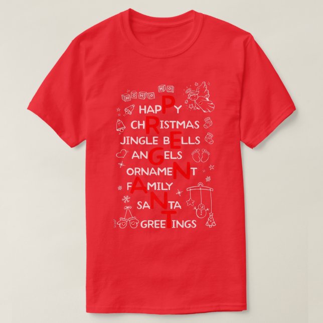 Gravid annonsförtjänst t shirt (Design framsida)