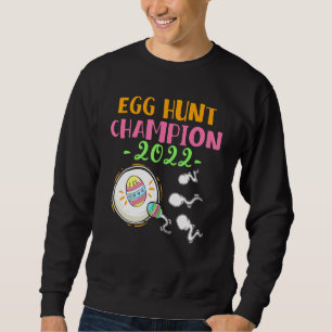 Gravid Announc för Egg Hunt Champion Mamma Pappa P Lång Ärmad Tröja
