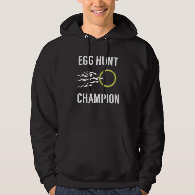Gravid Announcemen för  Egg Hunt Champion Pappa På Hoodie (Framsida)