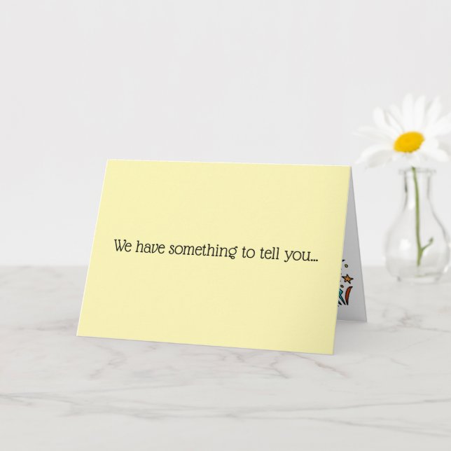 Gravid Announcement Baby dinosaour Kort (Liten växt)