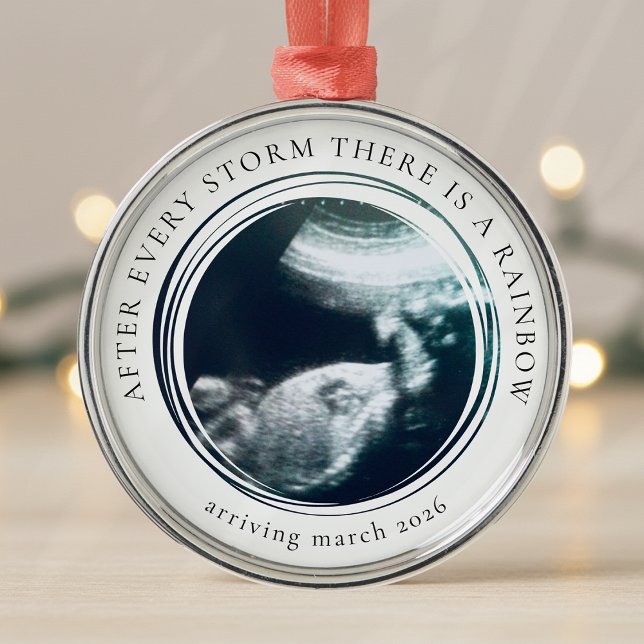 Gravid Announting Photo Keepsak Julgransprydnad Metall (Skapare uppladdad)