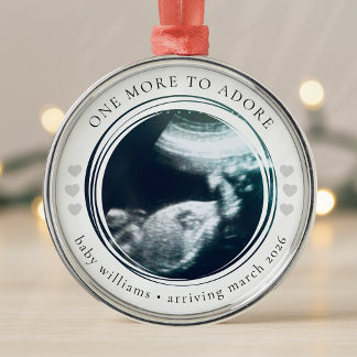 Gravid Announting Photo Keepsak Julgransprydnad Metall
