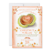 Gravid av vattenfärg i lilla kastanjens hjärta