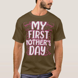 Gravid aviserar Mamma att bli min första Mor T Shirt