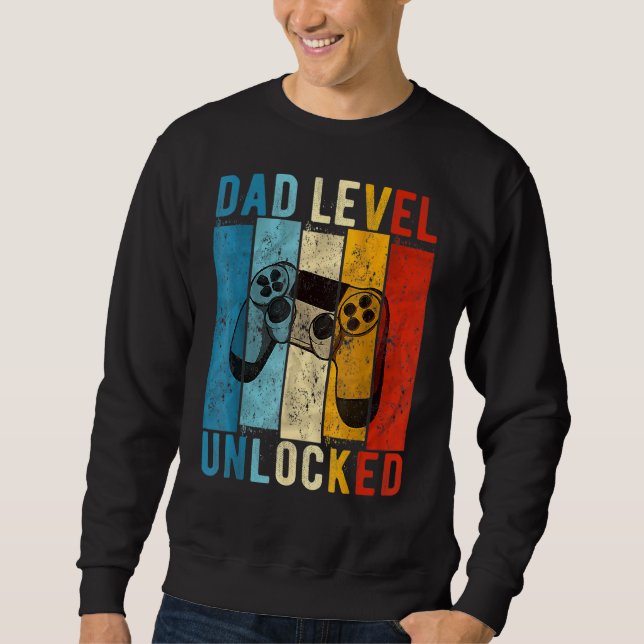Gravid avisering av Pappa-nivå olåst ny Dadd Lång Ärmad Tröja (Framsida)