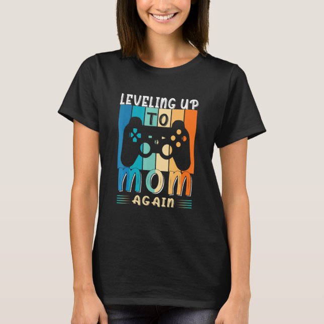 Gravid avisering om nivåreglering upp till Mamma i T Shirt (Framsida)