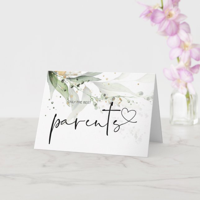 Gravid Baby Reveal Gift for Grandföräldrar Grönt Kort (Orkide)