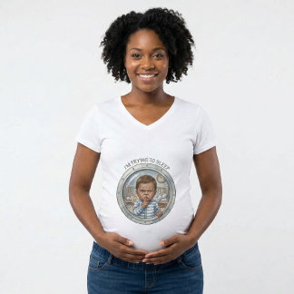 gravid - Bebis som försöker sova T-shirt