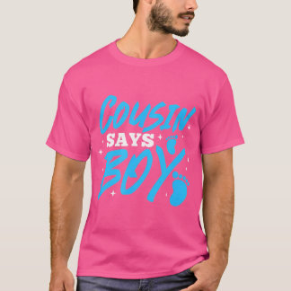 Gravid C för Genderna för kusin Says Boy T Shirt
