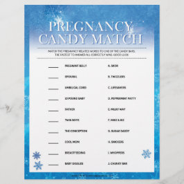 Gravid Candy Match [Snöblått] Brevhuvud