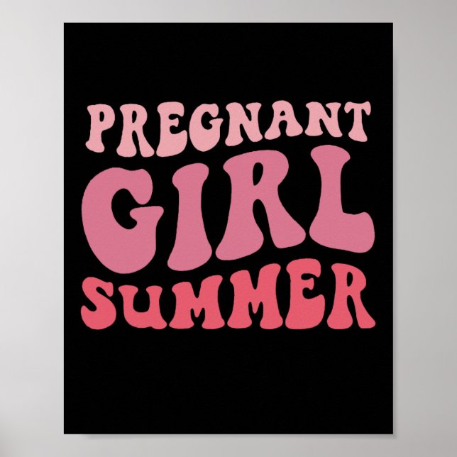 Gravid flicka, sommar poster (Framsidan)