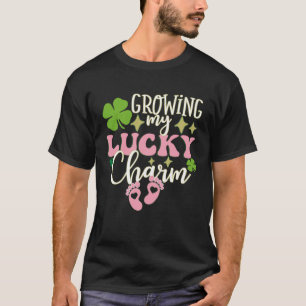 Gravid för att öka min Lucky Charm-St patrick's da T Shirt