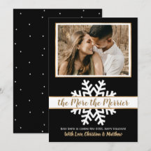 Gravid för Black White Guld jul