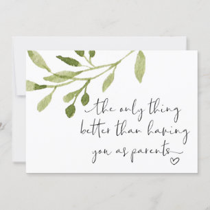 Gravid för föräldrar jag är gravid Baby Kort