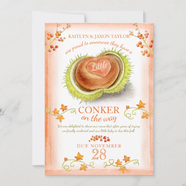 Gravid för låg vattenfärg i hjärtat meddelande (Framsida)