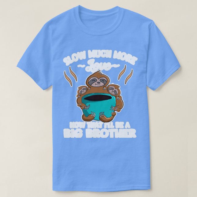 Gravid för Lunt Sloth Big Brother T Shirt (Design framsida)