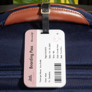 Gravid för påstigning av luggage-tagg bagagebricka