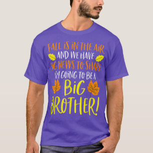 Gravid för storebror, meddelande hösten Ba T Shirt