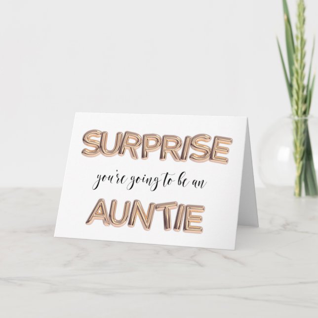 Gravid för systerapuntie! meddelande (Framsida)