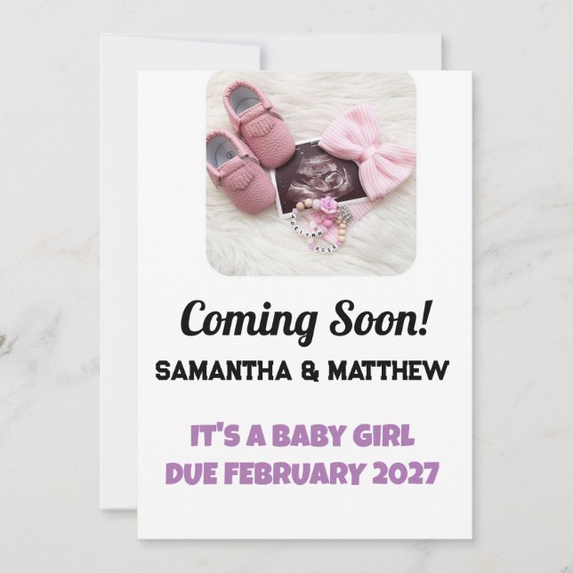 Gravid för ultraljudsfoto i Flicka annons (Framsida)