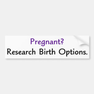 Gravid? Forskningfödelsealternativ Bildekal