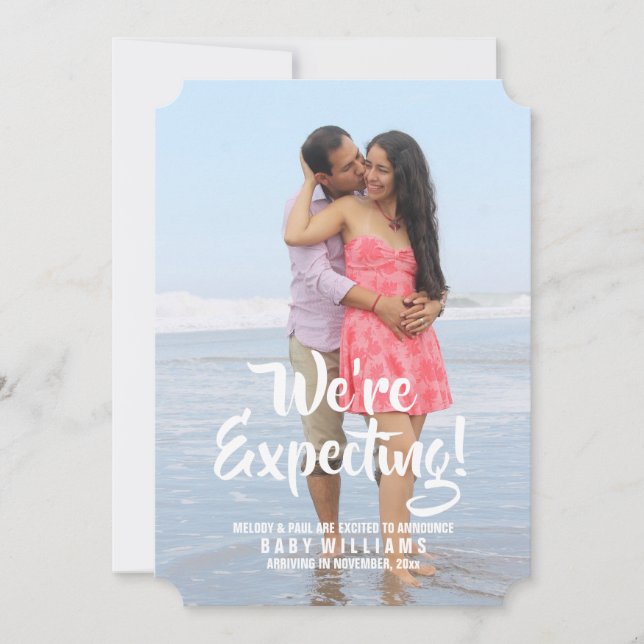 Gravid Fotomeddelande (lägg till ditt foto) Meddelande (Framsida)