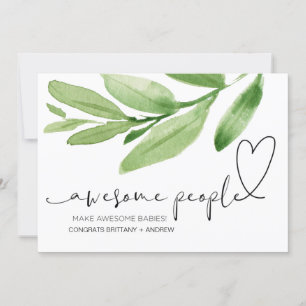 Gravid Grattiss Gift for Friend Nyfödd bebis Kort