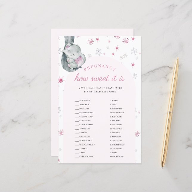 Gravid hur söt det är Rosa babykläder (Fram/Back In Situ)