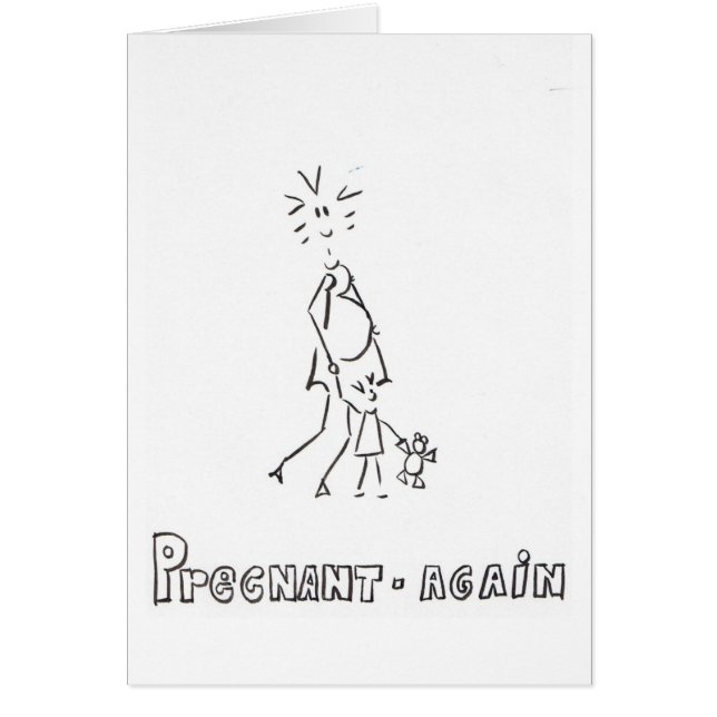 gravid igen hälsningskort (Framsidan)